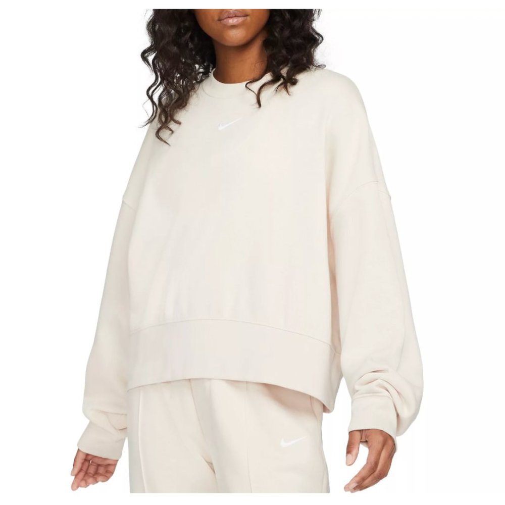 NWT Nike Women's Sportswear Essentials Oversized Fleece Crewneck Sweatshirt